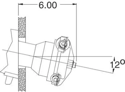 Produktbild von SeaStar 20º Montagesatz für Steuerkopf