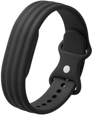 Productafbeelding van Zwarte siliconen armband, geschikt voor de Google Fitbit Air – Google Fitbit Air-armband – Zwart – One size – Siliconen – CHPN