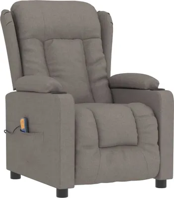 Produktbild von vidaXL Massagesessel Taupe Stoff