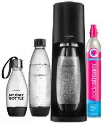 Immagine prodotto di Sodastream spumantizzatore Terra Black con 3 bottiglie 60L Attacco rapido