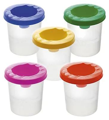 Produktbild von Ein auslaufsicherer Becher mit Deckel zum Ablegen des Pinsels