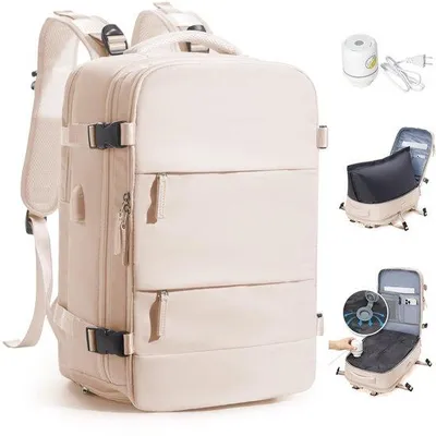 Image de Sac de voyage sous vide avec système de mise sous vide, imperméable, bagage de voyage pour femmes