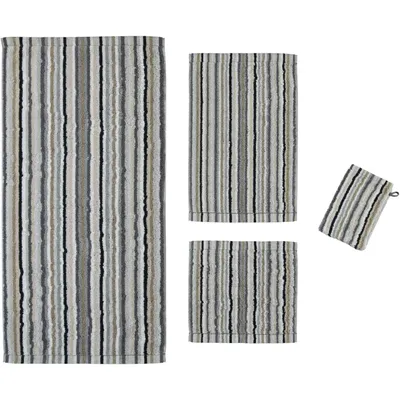 Produktbild von Cawö Home Handtuch Life Style Streifen 7048-037 kiesel gestreift dezent modern, Größe:Seifentuch 30 x 30 cm