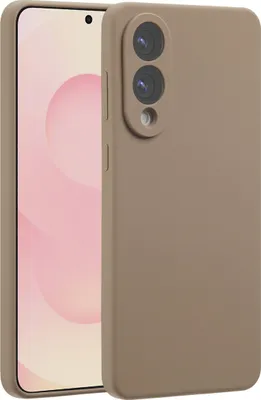 Produktbild von Accezz Liquid Silikoncase mit MagSafe Samsung Galaxy S25 Edge - lichtbruin