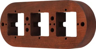Immagine prodotto di Cornice retro in legno di faggio da esterno a 3 ingressi I PR1 scuro