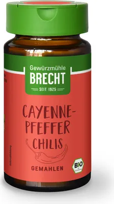 Produktbild von Gewürzmühle Brecht Cayennepfeffer (Chilis) gemahlen, 35g