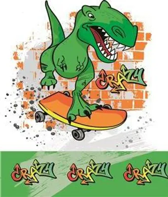 Zdjęcie produktu dla Obrus papierowy DINOSAURIER Dino urodziny 120x180cm