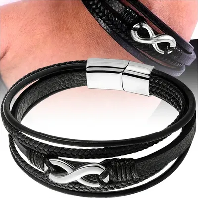 Produktbild von J&W Herrenarmband Mollarta schwarz One size