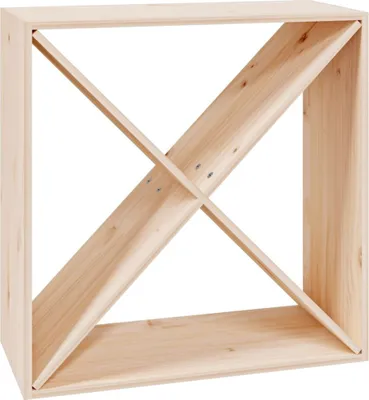 Produktbild von vidaXL Weinregal 62x25x62 cm Massivholz Kiefer