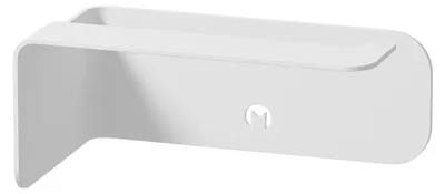 Obrázok produktu pre Minimalistický držiak na toaletový papier na pripevnenie | Biely | Metallbude