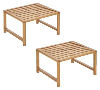 Immagine prodotto di Elzusha - Set di 2 scaffali da cucina in legno massello di faggio