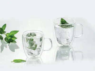 Zdjęcie produktu dla Komplet szklanek termicznych z uchwytem 2 szt. 250 ml Mia