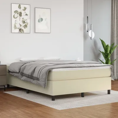 Produktbild von Maison Exclusive - Boxspringbettgestell Creme 140x200 cm Kunstleder