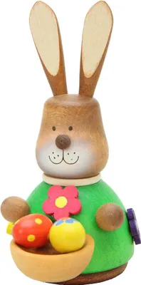 Produktbild von Wackelhase mit Eierkorb (9,8cm) von Christian Ulbricht