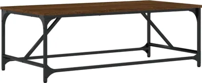 Produktbild von vidaXL Couchtisch Braun Eichen-Optik 100x50x35 cm Holzwerkstoff