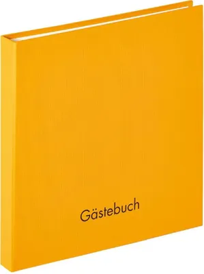 Obrázek produktu pro Spirálová kniha hostů Walther Fun corn žlutá 26x25 cm 50 bílých stran