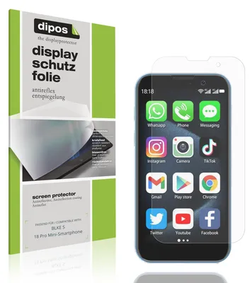 Produktbild von 4x Schutzfolie für BLKE S 18 Pro Mini-Smartphone matt Displayschutzfolie Folie Display Schutz dipos