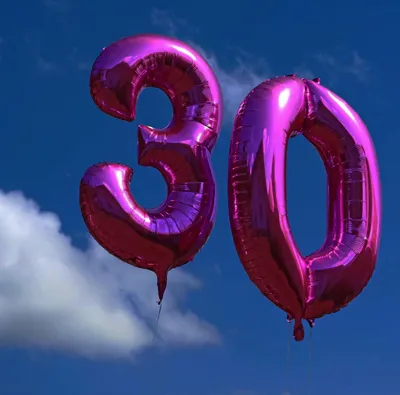 Produktbild von Folienballon Pink 100cm Zahl 3