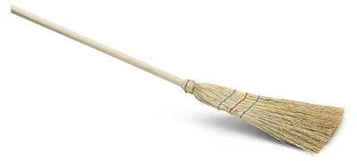 Immagine prodotto di Nölle 260300 Nölle Besen Reisstroh 3-Naht braun Holz 25,0 cm breit