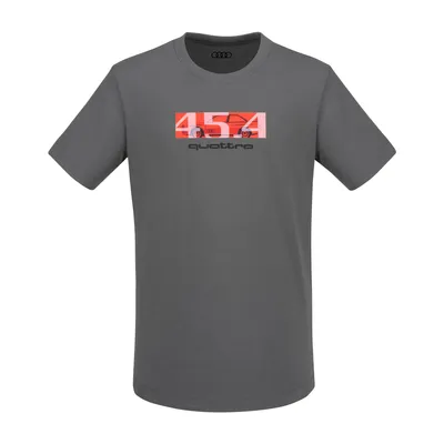 Produktbild von Original Audi quattro 45.4 T-Shirt, grau, Herren, Gr. XL, Shirt, Herrenshirt, Herren T-Shirt