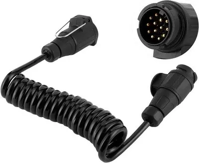 Productafbeelding van 13-polige adapterkabel voor aanhangwagenstekker - Verlengkabel voor auto, caravan en camper