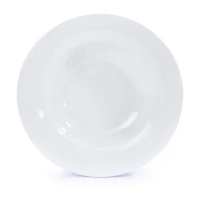 Produktbild von TELLER 22 cm Porzellan Suppenteller Speiseteller Essteller Tief Weiß