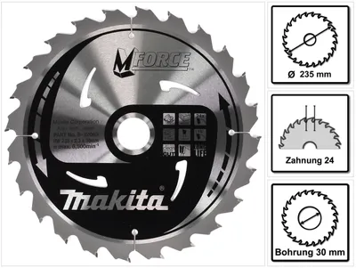 Produktbild von Makita Kreissägeblatt - für Holz - 235 mm