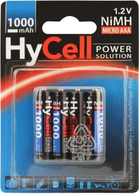 Produktbild von HyCell NiMH-Akku Typ 1000 Micro 800mAh 4er-Blister