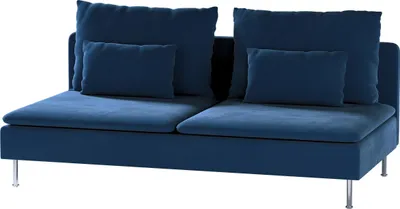 Produktbild von Dekoria Bezug für Söderhamn Sitzelement 3, dunkelblau, Bezug für Sitzelement 3