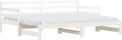 Obrázok produktu pre vidaXL Rozkladacia posteľ biela 90x190 cm Masívne borovicové drevo