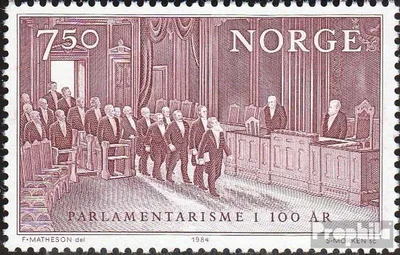 Produktbild von Briefmarken Norwegen 1984 Mi 913 (kompl.Ausg.) postfrisch Parlamentarismus