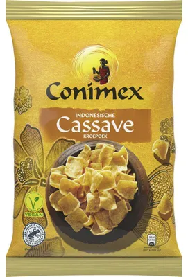 Produktbild von Conimex Kroepoek Cassave 75g – Knuspriger, traditioneller Snack & Beilage