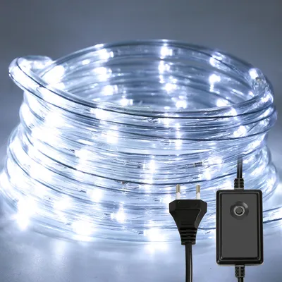 Zdjęcie produktu dla Jopassy Oświetlenie linowe LED 50m zimna biel do oświetlenia zewnętrznego, wewnętrznego, lampek choinkowych Oświetlenie imprezowe, dekoracyjne Oświetlenie świąteczne