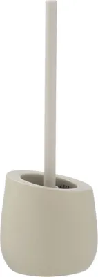 A toilet brush and holder set.