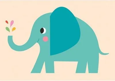Produktbild von Rex London Karte Elefant
