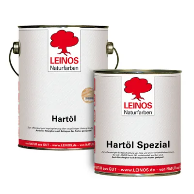 Produktbild von LEINOS Holzöl 2,5 l im Set mit Hartöl Spezial 750 ml als Finish