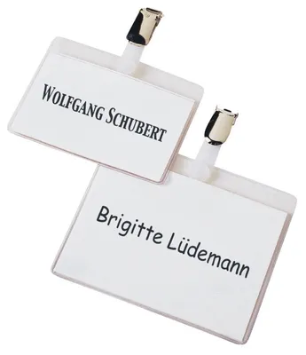 Produktbild von Veloflex Namenschilder90x54 mm Clip 25 Stück