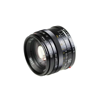 Produktbild von Kipon Iberit 35 mm F2,4 Objektiv für Sony E, Kameraobjektiv für spiegellose Systemkameras, Vollformat, APS-C-Sensoren, hohe Lichtstärke, perfektes Kamerazubehör