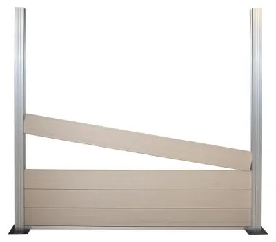 Produktbild von Belladoor Silber XL 190 cm WPC Pfosten, Zaunbohlenpfosten aus Holz Kunststoff, Langlebig Witterungsbeständig UV Stabil, Pfosten 6,8 x 6,8 cm zum Einbetonieren oder Aufschrauben