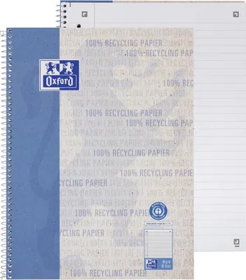Produktbild von Oxford 400159370 Oxford Collegeblock "Recycling", DIN A4+, 80 Blatt, liniert
