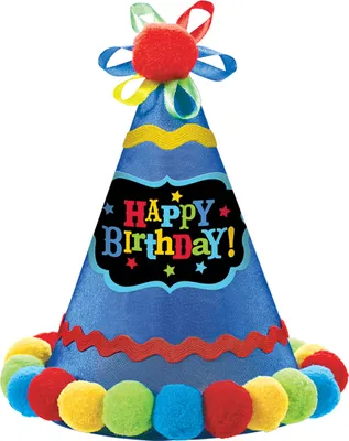 Produktbild von amscan Partyhut Birthday Brights 20,9cm Papier