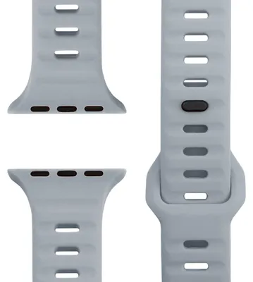 Produktbild von Motion Armband für Apple Watch SE/10/9/8/7/6/5/4/3/2/1, Soft Silikon Sportarmband, 38/40/41/42mm -  Sandgrau