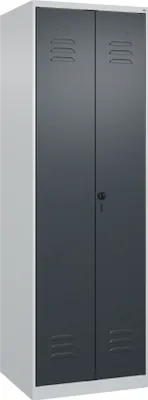 Produktbild von CP Putzmittelschrank Classic Plus 080100-00 S10007 lichtgrau, anthrazitgrau 60,0 x 50,0 x 185,0 cm, aufgebaut