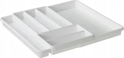 Obrázok produktu pre Vysúvacia vložka do zásuvky na príbory, biela, ROTHO, 1 kus