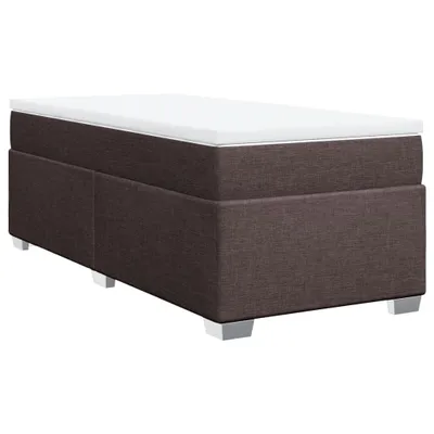 Produktbild von vidaXL Boxspringbett mit Matratze Dunkelbraun 80x200 cm Stoff