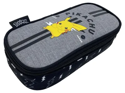 Productafbeelding van Pokémon Pikachu pennenetui met rits, volledig gevoerd aan de binnenkant