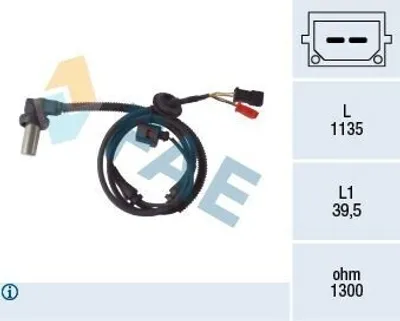 Produktbild von FAE ABS Sensor Raddrehzahl Vorne für AUDI A6 Avant (4B5, C5) 78085