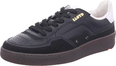 Produktbild von LLOYD ANWAR Sneaker schwarz aus Leder mit Schnürung und Wechselfußbett