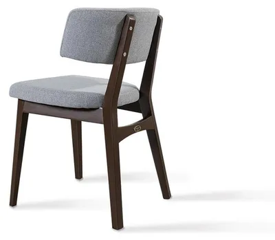 Produktbild von Moderne Holzstuhl Grau Stuhl Esszimmer Design Neu Designer Einrichtung