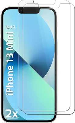 Produktbild von 2er Pack Panzerglas iPhone 13 Mini 9H Panzerfolie Schutzglasfolie Displayschutzglas Echt Glas Schutz Folie Display Glasfolie